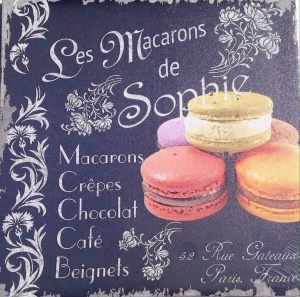 Toile Les macarons de Sophie